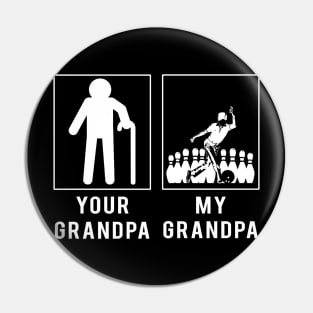 bowling your grandpa my grandpa tee for your grandson granddaughter Pin