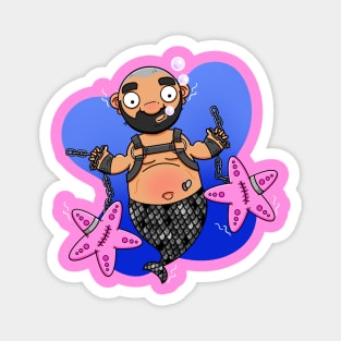 Leather Merman Magnet