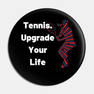 US Open Tennis USA Flag Silhouette Pin