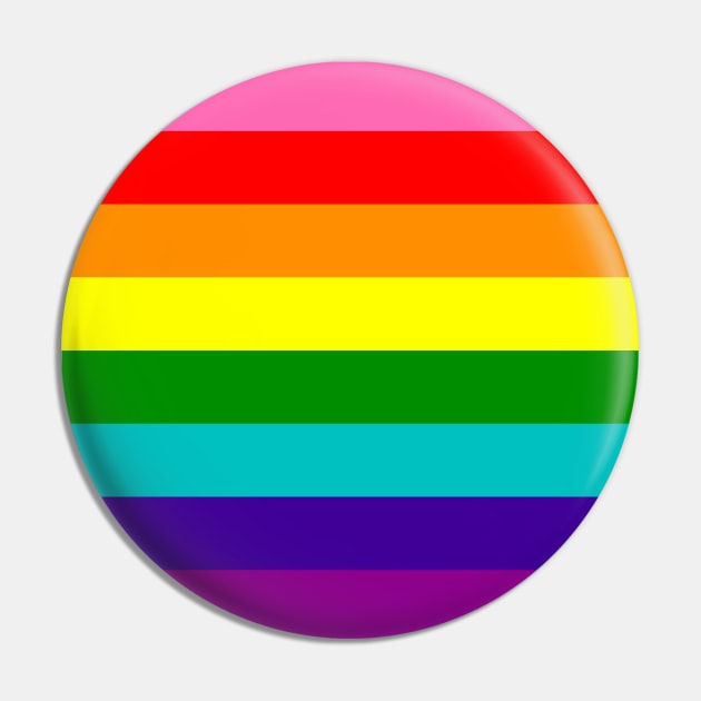 Original 1978 Pride Flag (Retro 8) Pin by dikleyt