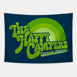 The Happy Campers - Green Rainbow Tapestry