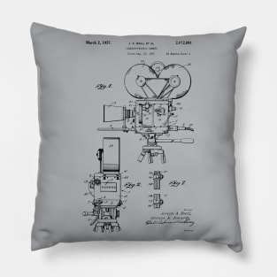 Film Camera Patent Prints 1937 Pillow