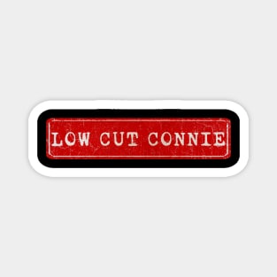 vintage retro plate Low Cut Connie Magnet