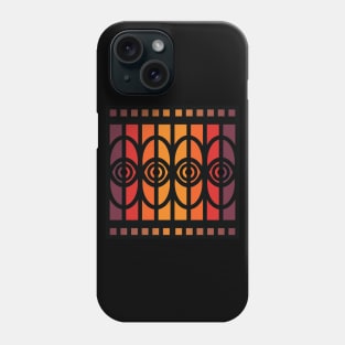 “Dimensional Eyes” - V.4 Orange - (Geometric Art) (Dimensions) - Doc Labs Phone Case