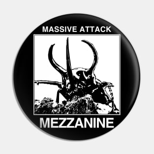 Massive Attack - Mezzanine - Tribute Artwork - Black Pin