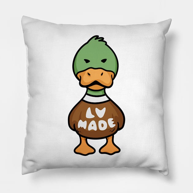 Duck Lv Made Pillow by PaperHead