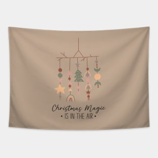 Christmas Magic is in the Air - Boho Christmas Tapestry