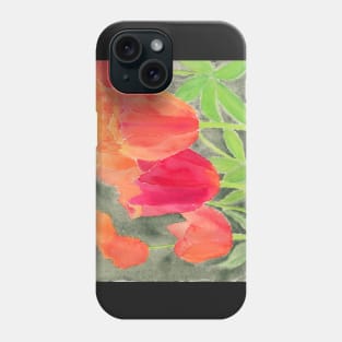 Orange And Red Tulips Phone Case