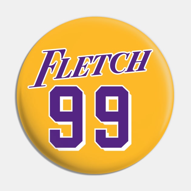 FLETCH 99 LA Lakers Style - Purple/White Pin by Simontology