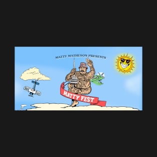 Matty Fest Matty Matheson Funny Hi Meme Ticket Plane T-Shirt