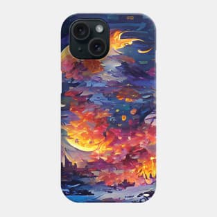 color moon Phone Case