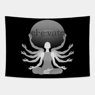 Elevate Healing Top, Spirituality shirt, positive t-shirt, Symbolic clothing, Yoga top, Custom design t-shirt, Spring Clothing Tapestry