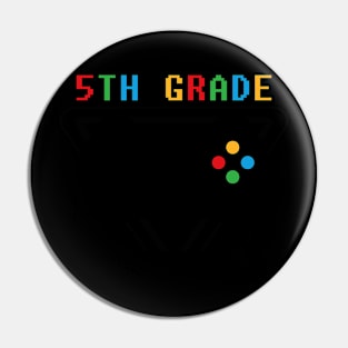 5th Grade Level Complete Gamer Class Of 2024 Graduation Pin