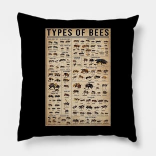 types of bees Pillow