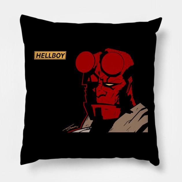 Hellboy Pillow by Tuckerjoneson13