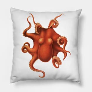 Red Octopus Pillow