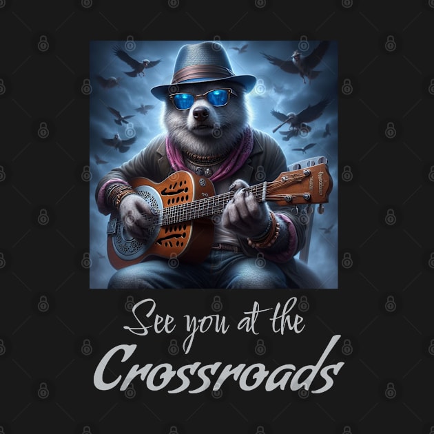 Blues dog: See you at the crossroads by The Artful Barker