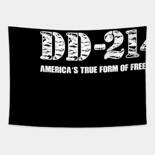 DD-214 Freedom Design for Men and Women Veterans Tapestry