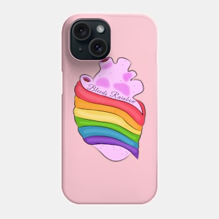 Lgbt pride rainbow heart Phone Case