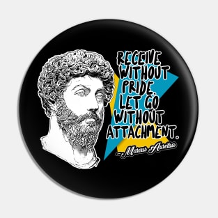 Marcus Aurelius Philosophy Quote Statement Design Pin