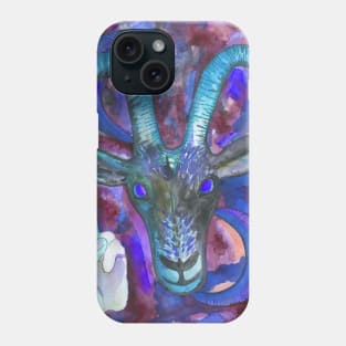 Violet satanic occult goat Phone Case