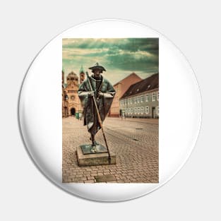 Copy of Statue of a Pilgrim to Santiago De Compostela, Speyer, Germany Pin