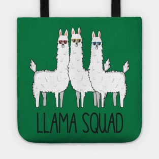 Llama Squad, Funny Cute Llama Tote