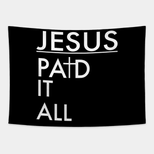 Jesus Paid It All Christian Tapestry