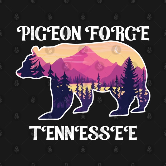 Pigeon Forge Tennessee Souvenirs Great Smoky Mountains Bear by kalponik