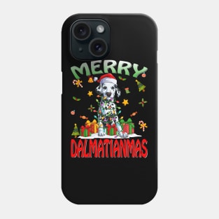 Merry Dalmatianmas Dalmatian Ugly Christmas Sweater Dogs T-Shirt Phone Case