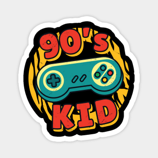 90s kids gaming nostalgia vintage Magnet