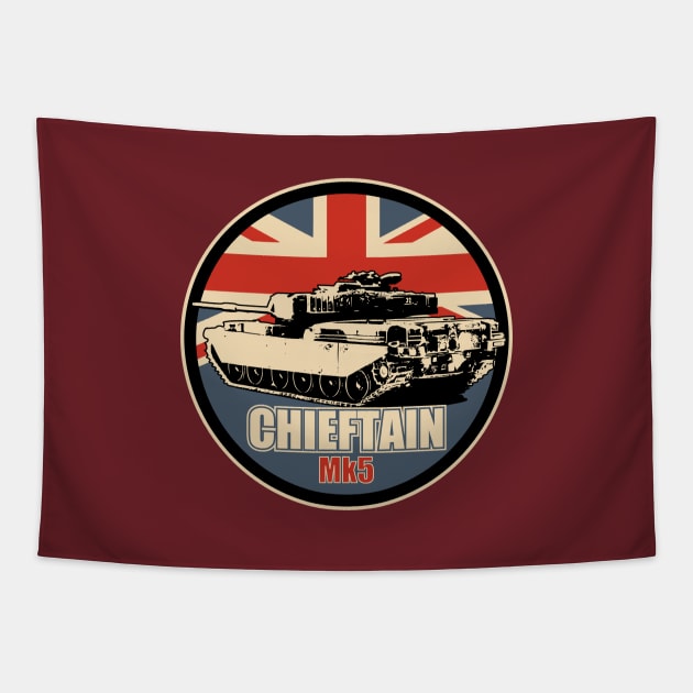 Chieftain Tank Tapestry by TCP