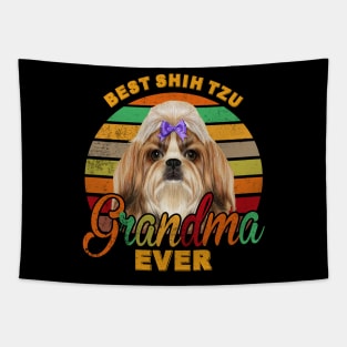 Best Shih Tzu Grandma Ever Tapestry