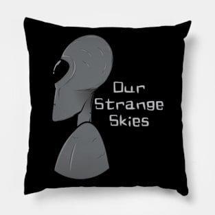 Our Strange Skies Alien Profile Pillow