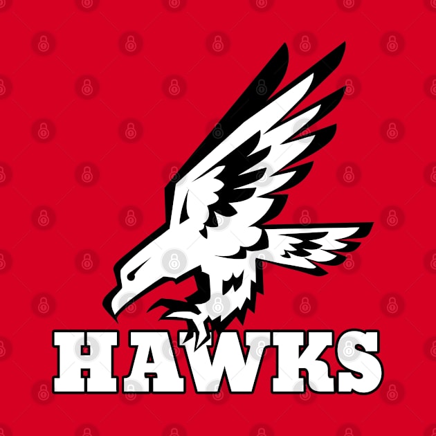 Hawks Mascot by Generic Mascots