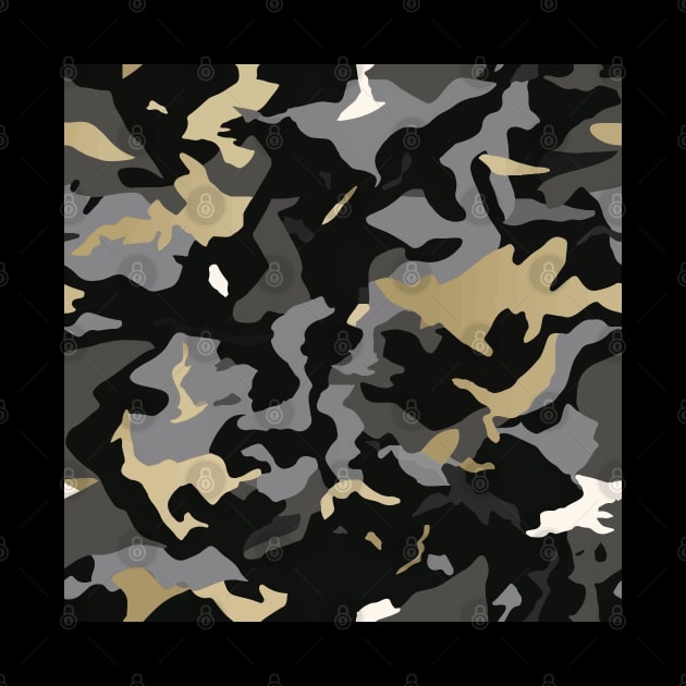 Black and Gold Camouflage by DaniGirls