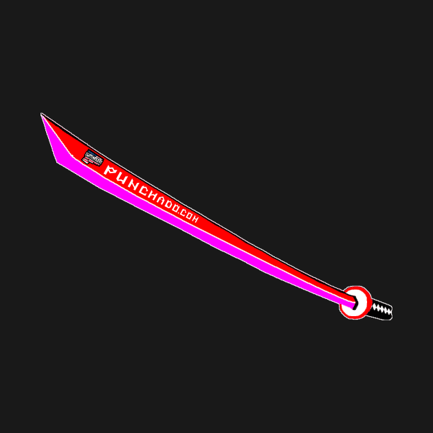 Katana with Blank Text, v. Code Red Magenta by punchado