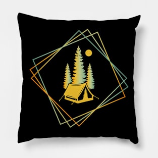 Camping Design Pillow