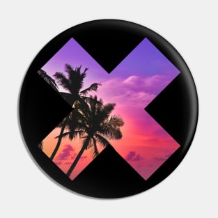 Sunset Palmtree Pin