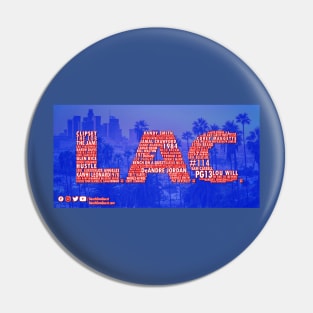 L-A-C: Los Angeles CLIPPERS -- Typography Sticker Pin