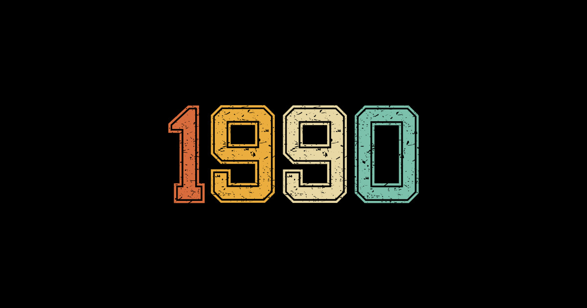 Vintage 1990 Birth Year Classic The Legend - 1990 - Sticker | TeePublic