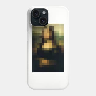 The pixelated MonaLisa Phone Case