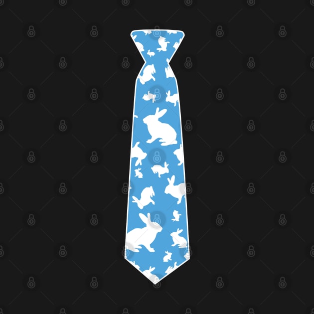 Bunny Rabbit Tie Funny Easter Pattern Men Boys by trendingoriginals