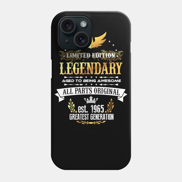 Limited Edition All Parts Original Est 1965 Phone Case by Diannas