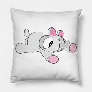 cute baby rhino Pillow