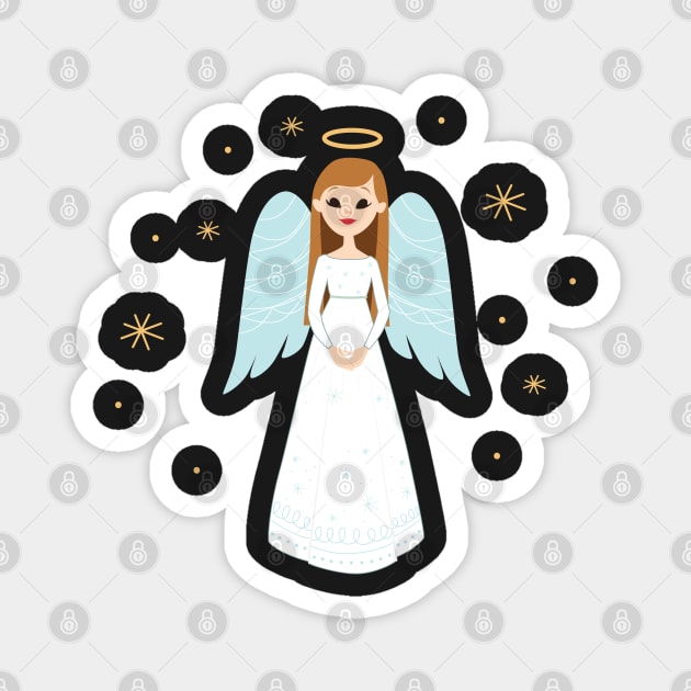 Christmas Angel Magnet by 513KellySt