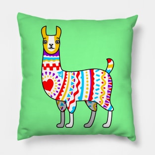 Colorful llama Pillow