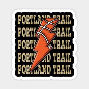 Funny Sports Portland Trail Proud Name Basketball Classic Magnet