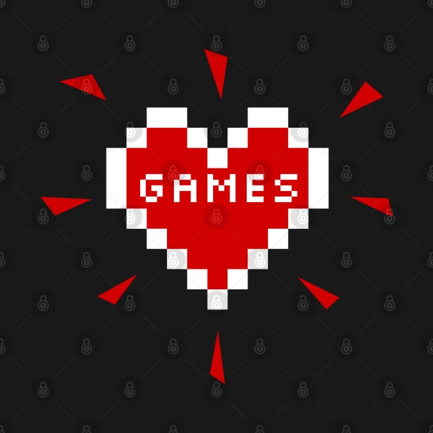 Games Heart - Gamer Merch for Girls by Sonyi