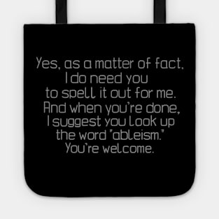 Autistic Empowerment Tote